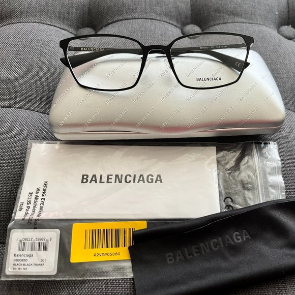 Balenciaga black framed eyeglasses - Picture 1 of 4